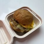 Sausage egg burger